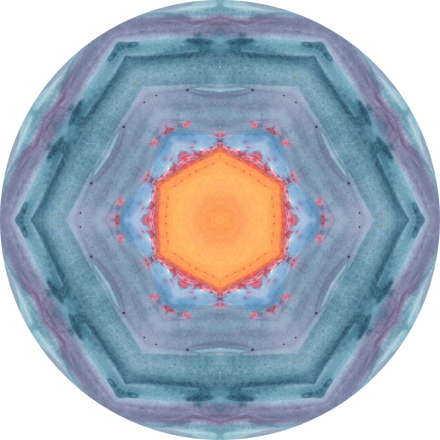Blue Mandala Art