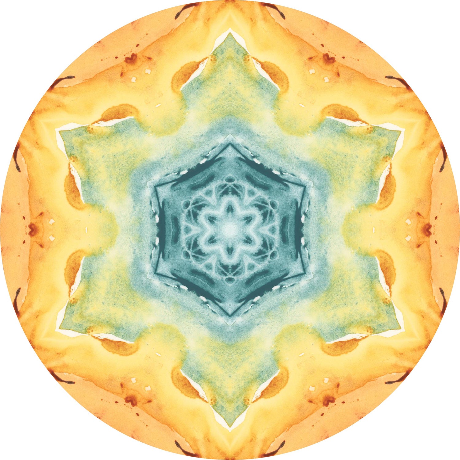Yellow Mandala Art