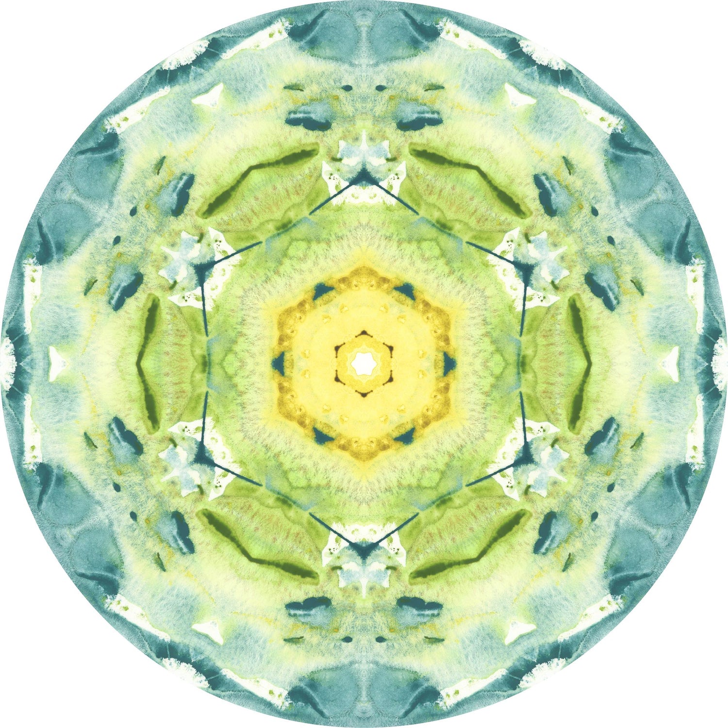 Green Mandala Art