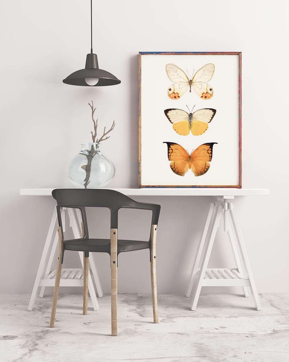 Butterfly Art Print in Frame